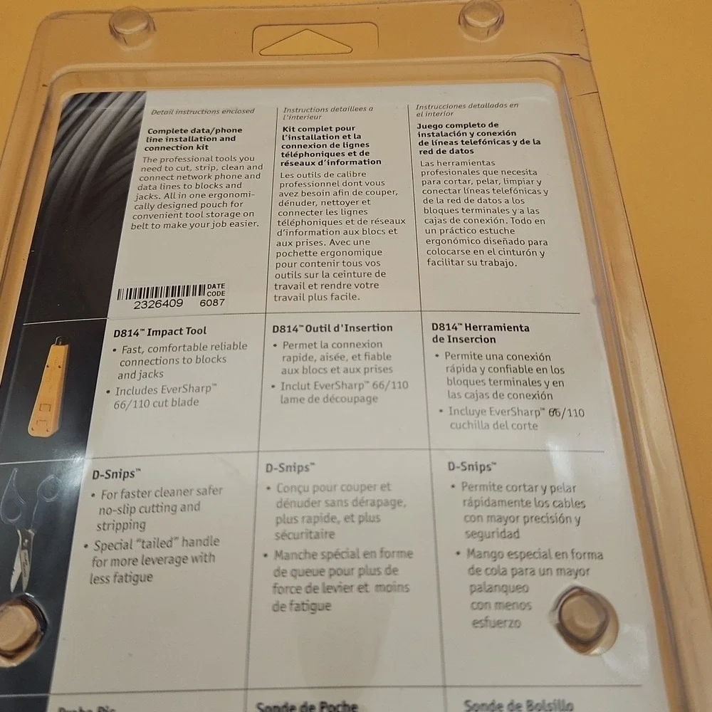Fluke Networks IS40 Pro-Tool Kit Brand New 11291000 D814 Impact Tool D-Snips